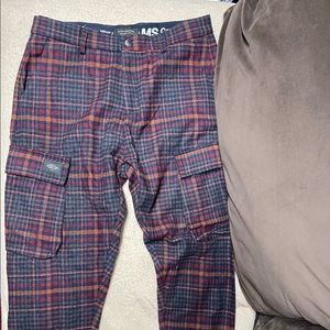 Scotch & Soda Plaid drawstring hem pants